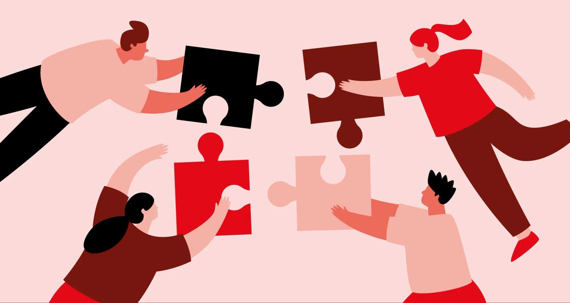  A group of young men working on laptops in an office, side view, white walls, daylight, natural lighting.